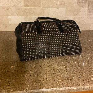 Black studded tote/ handbag